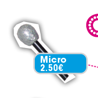 Micro de Cloclo : 2,50€