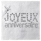 Serviettes en papier Joyeux Anniversaire Cinéma