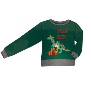 Un pull dinosaure pour un Noël festif comme les grands