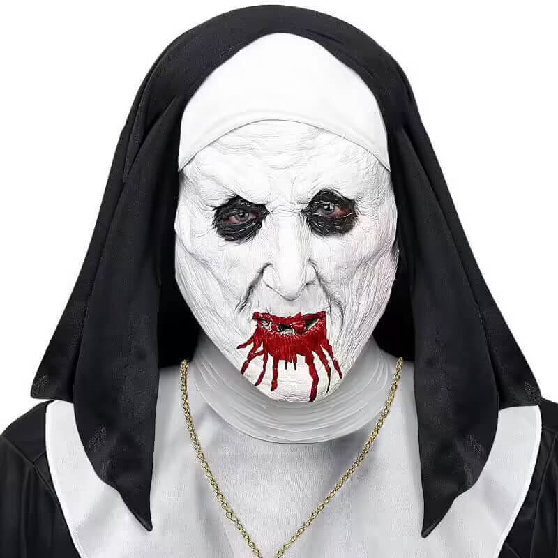 Incarnez le démon Valak avec ce masque de nonne pour Halloween | jourdefete.com