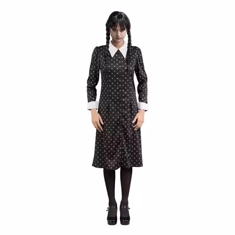 Une robe de Mercredi Addams pour femme pour le 31 octobre | jourdefete.com