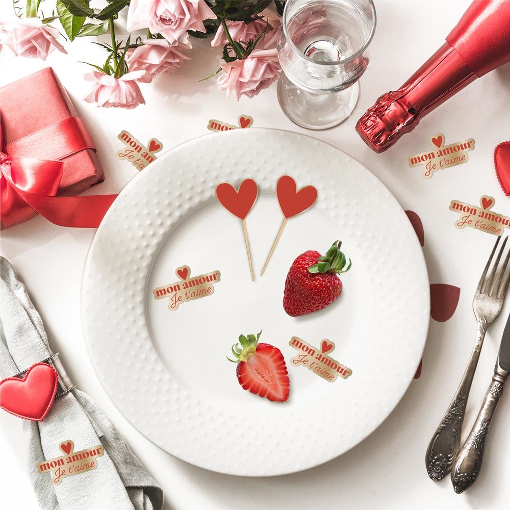 Pics et décorations de table pour la Saint-Valentin | jourdefete.com