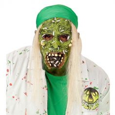 Masque de Zombie Toxique avec Cheveux