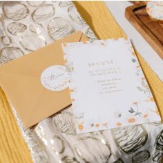 10 invitations / cartes de vœux avec enveloppes FSC® - 10 x 15 cm - Collection Daisy