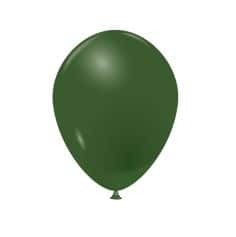 100 ballons opaques 25 cm vert sapin | jourdefete.com