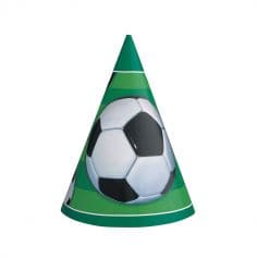 Chapeaux de fête x8 - Collection Soccer