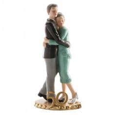 Figurine Couple Noces d'or 50 ans