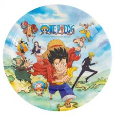 Des assiettes rondes parfaites pour la table d'anniversaire sur le thème de "One Piece ®" | jourdefete.com