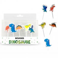 Un anniversaire dinosaure parfait grâce à ces bougies en forme de dinosaures colorés | jourdefete.com