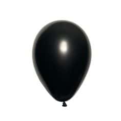 50 ballons métallisés noir | jourdefete.com