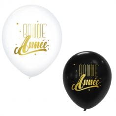 ballons-decoration-salle-bonne-annne-reveillon-nouvel-an | jourdefete.com