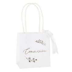De magnifiques sacs à offrir lors de la première communion de votre enfant avec la collection Communion Blanc et Or | jourdefete.com