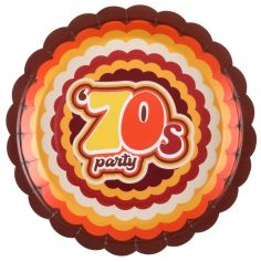 De jolies assiettes pour célébrer un anniversaire Années 70 | jourdefete.com