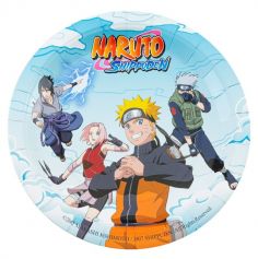 Des assiettes rondes parfaites pour la table d'anniversaire sur le thème de "Naruto ®" | jourdefete.com