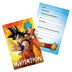 Invitez les amis de votre enfant avec ces cartes d’invitation "Dragon Ball Super ®" | jourdefete.com