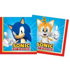 20 serviettes en papier FSC® - 33 x 33 cm - Sonic the Hedgehog™