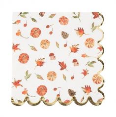 De belles serviettes de table à l'effigie de l'automne | jourdefete.com