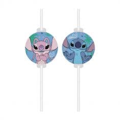 Craquez pour ces pailles très mignonnes avec Stitch et Angel pour l'anniversaire de votre enfant | jourdefete.com