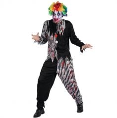 Déguisement Homme - Clown Sanglant - Taille au Choix