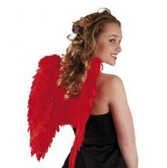 Accessoire ailes d'ange rouges pliables