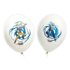 Ce lot de 6 ballons blancs avec Naruto et Kakashi seront la déco qu’il vous faut pour la salle d’anniversaire "Naruto Shippuden ®" de votre enfant | jourdefete.com