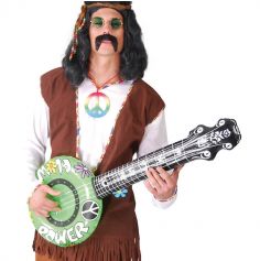 Banjo gonflable d'Hippie | jourdefete.com