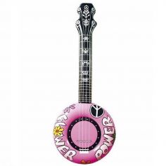Banjo Gonflable Rose - 100 cm