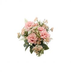 Bouquet de 5 Roses avec feuillage couleur au choix | jourdefete.com