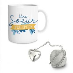 coffret mug et boule à thé sœur | jourdefete.com