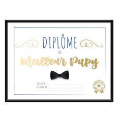 Cadre diplôme du meilleur papy | jourdefete.com