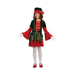 Un joli déguisement d'elfette de Noël que votre fille va porter lors du réveillon de Noël | jourdefete.com