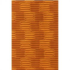 Chemin de table Leony Velours Plissé - 28 cm x 3 m - Mandarine