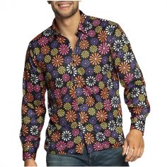 chemise hippie fleurs pour homme | jourdefete.com