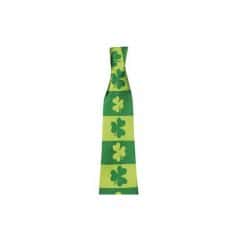 Cravate satinée avec trèfles pour Saint-Patrick - 35 cm