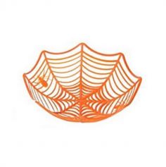 corbeille toile araignee orange ou noire | jourdefete.com