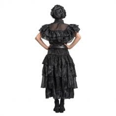 Déguisement de Mercredi ® Addams pour enfant - Robe de bal noire - Taille au choix