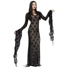 Un beau costume d'Halloween à l'effigie de Morticia Addams | jourdefete.com