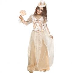 Un superbe costume de mariée victorienne d'Halloween pour enfant et ado | jourdefete.com