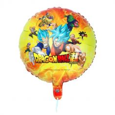 Décorez la salle de l’anniversaire de votre enfant avec ce ballon en aluminium arrondi - Diamètre 43 cm - Dragon Ball Super ® | jourdefete.com