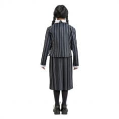 Déguisement de Mercredi ® Addams pour enfant - Uniforme scolaire de Nevermore - Noir / Gris - Taille au choix