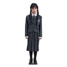 Un beau uniforme pour que votre fille incarne Mercredi à la Nevermore Academy | jourdefete.com