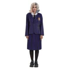Un beau uniforme de Nevermore pour ressembler aux camarades de Mercredi lors de la soirée d'Halloween | jourdefete.com