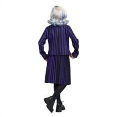 Déguisement de Mercredi ® Addams pour enfant - Uniforme scolaire de Nevermore - Noir / Violet - Taille au choix
