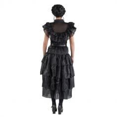 Déguisement de Mercredi ® Addams pour adulte - Robe de bal noire - Taille au choix