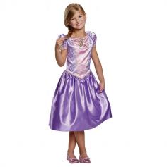 Un superbe déguisement de Raiponce pour fille - Taille au choix pour que votre enfant ressemble à une petite princesse aux cheveux longs | jourdefete.com