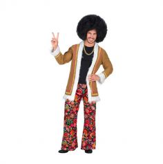 Déguisement d'Hippie de Woodstock pour homme - Taille au choix