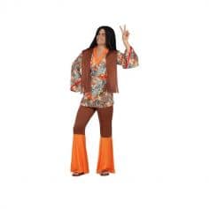Déguisement de Hippie Orange Homme - Taille au Choix
