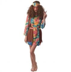 Déguisement Hippie avec Collier - Femme - Taille au choix