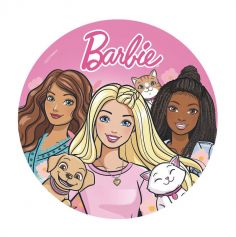 Un magnifique disque d'azyme à l'effigie de Barbie pour un anniversaire | jourdefete.com