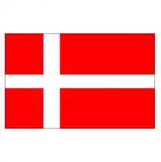 Lot de 10 drapeaux - Danemark